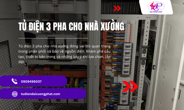 Tủ điện 3 pha cho nhà xưởng